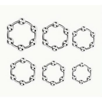   Ewtoys - péniszgyűrű, makkgyűrű és makkékszer egyben férfiaknak - Arany/ ezüst - 1 db. - Választható szín és méret