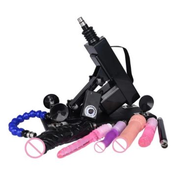   EwToys - Automata hüvelybe toló teleszkópos szexgép + 5db. dildóval + 2db. hosszabbítóval
