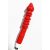 EwToys piros bordázott szilikon dildó szexgéphez 24 cm
