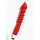 EwToys piros bordázott szilikon dildó szexgéphez 24 cm