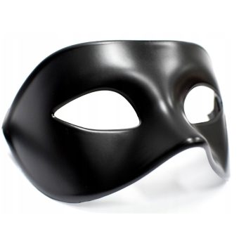   EwToys Midnight Mask – fekete velencei álarc, BDSM és jelmezes party maszk