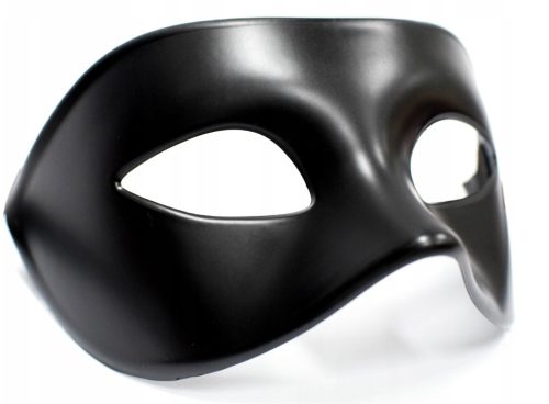 EwToys Midnight Mask – fekete velencei álarc, BDSM és jelmezes party maszk