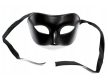EwToys Midnight Mask – fekete velencei álarc, BDSM és jelmezes party maszk