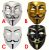 Guy Fawkes maszk – választható színű Anonymous álarc Halloweenre és jelmezes partyra