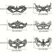 EwToys fekete elegáns csipke álarc – 6 féle választható női szemmaszk jelmezhez