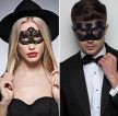 EwToys fekete páros szemmaszk szett – csipkés női és elegáns férfi álarc szerepjátékhoz