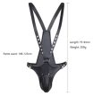 EwToys - PU bőr, állítható férfi hám, body -S-L méret