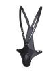 EwToys - PU bőr, állítható férfi hám, body -S-L méret