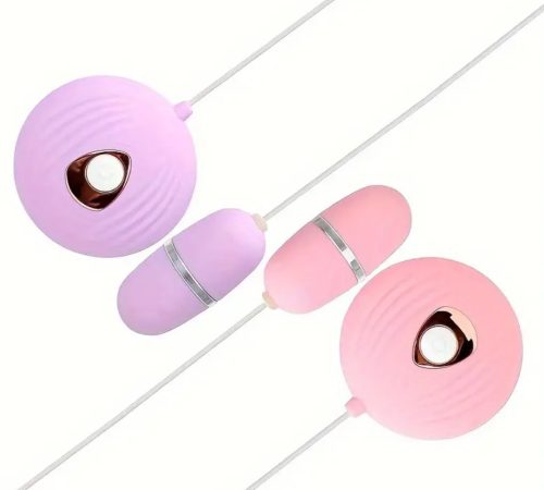 EwToys Milo 01- Tojásvibrátor, vezetékes távirányítóval - választható szín - lila/rózsaszín