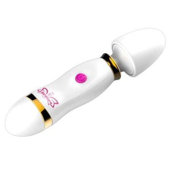   EwToys - 12 fokozat, 14 cm. - Mini rúdvibrátor választható színben - fehér/pink