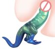 EwToys - Monster dildo 15- Dino pénisz szörnyecske - L méret - kék