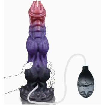   EwToys - Monster Ejakuláló dildo 18 - Műspermával tölthető sárkánypénisz szörnyecske - S/M választható méret