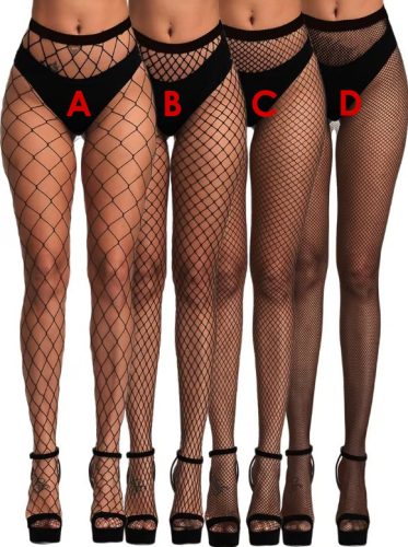 EwToys necc harisnya – 4 választható lyukméret (A–D) – fekete, egyméretes