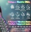 EwToys Octopus Monster – 27 cm-es texturált G- és P-pont vibrátor LED kijelzővel