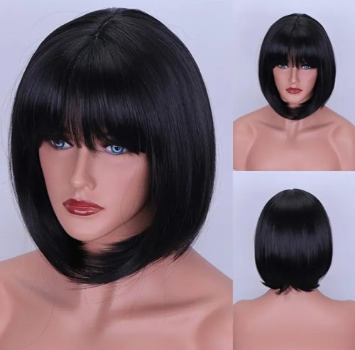 EwToys - Mimi rövid paróka 30 Cm /  fekete