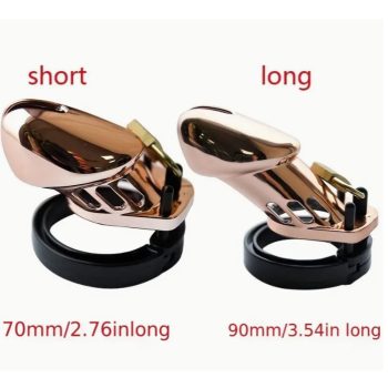   EwToys - Péniszketrec lakattal - rose gold - választható méret