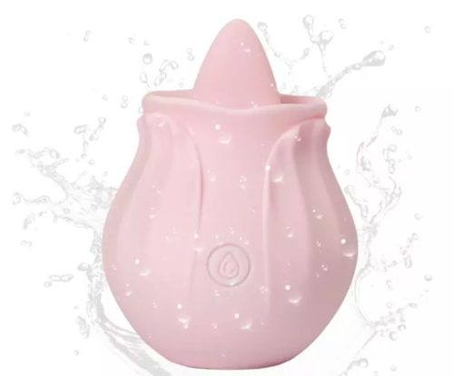 EwToys PetalSonic – Prémium nyelv stimulátoros csiklóizgató vibrátor (USB, vízálló, rózsaszín/piros)