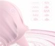 EwToys PetalSonic – Prémium nyelv stimulátoros csiklóizgató vibrátor (USB, vízálló, rózsaszín/piros)
