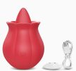 EwToys PetalSonic – Prémium nyelv stimulátoros csiklóizgató vibrátor (USB, vízálló, rózsaszín/piros)