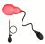 EwToys Triple Pearl – pumpás húgycsőstimuláló szonda 62 cm (fekete-piros)