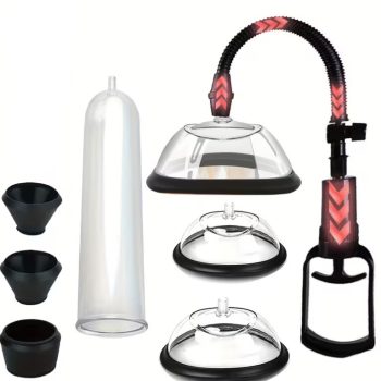   EwToys - Vákuumos péniszpumpa és vagina pumpa szett pároknak – komplett intim stimuláló készlet