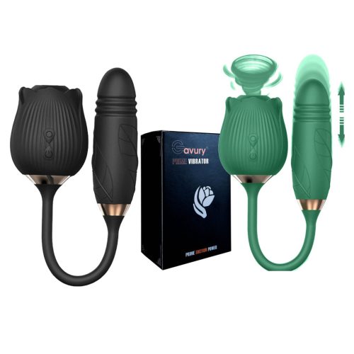 EwToys Rosalique – Léghullámos csiklóizgató lökő vibrátor 2in1