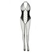 EwToys Bodystocking B24 - Fekete/kék/narancssárga necc harisnyaoverall - választható színben