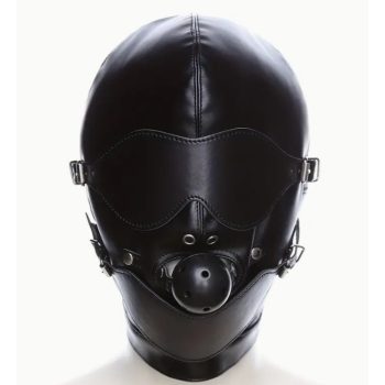   EwToys- variálható Fétismaszk (fekete) - szájpecekkel és szem maszkkal 