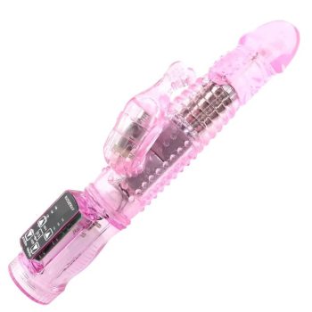   EwToys - Happy Rabbit Rotation & Wave Vibrator  360 - Forgófejes, G-pontos vibrátor - Választható szín - csiklóizgató kialakítás