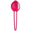Fun Factory - Smartball Uno White India Red -Piros, fehér, ergonómiailag kialakított kéjgolyó, kisebb hüvely-súllyal
