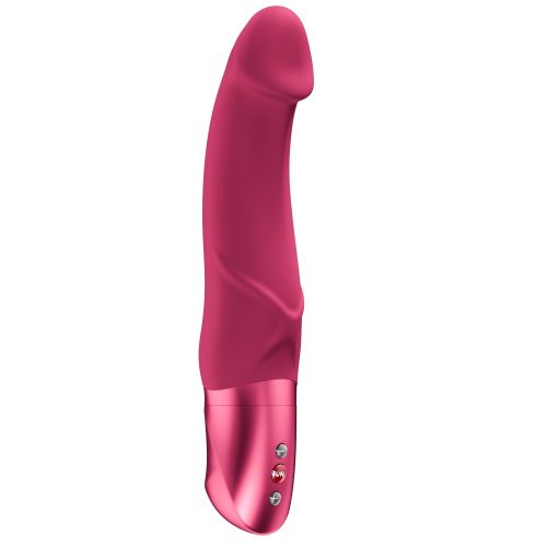 Mr. Boss Raspberry G-pont vibrátor – bordázott szilikon vibrátor 20,2 cm, vízálló - Fun Factory