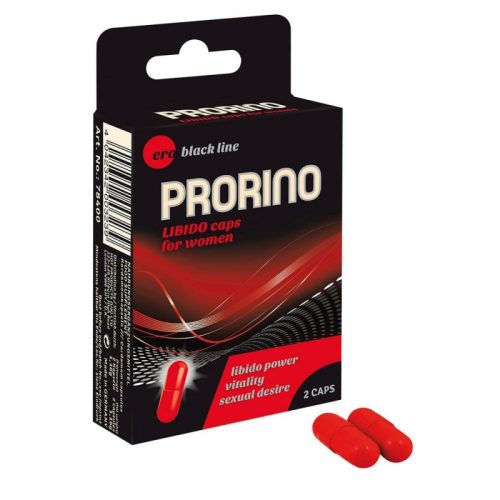 PRORINO Libido Caps for women 2 pcs - Prorino, serkentő kapszula, hölgyeknek 2db.