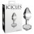 Icicles No. 44 – Kúpos üveg anál plug – átlátszó, 8,2 cm