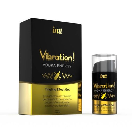 VIBRATION VODKA AIRLESS BOTTLE 15ML + BOX - INTT Vibration Vodka folyékony vibrátor gél