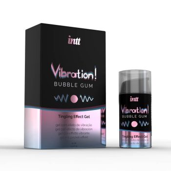   INTT - VIBRATION BUBBLE GUM AIRLESS BOTTLE 15ML - folyékony vibrációs gél