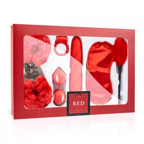 LOVEBOXXX - I Love red couples BOX - Pároknak ajándék szett (6 részes)