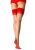 Contrast Top Stockings Nude O/S
