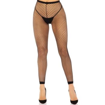 Leg Avenue Industrial Net footless tights O/S - black 
