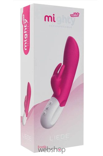 Liebe Mighty Rabbit Cerise- Kétágú, g-pontos, vízálló vibrátor