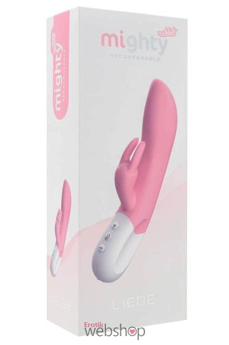 Liebe Mighty Rabbit Candy Pink- Tölthető nyuszis, csiklóizgatós vibrátor