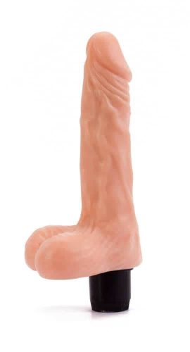 8" Xtreme Feel Cyberskin Vibrator – realisztikus Cyberskin vibrátor állítható rezgéserősséggel, 20,5 cm