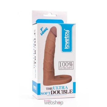   Lovetoy 7" The Ultra Soft Double  3- Felcstolható, testszínű dildó