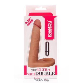   Lovetoy The Ultra Soft Double-Vibrating  2- Kettős behatolást bizosító dildó
