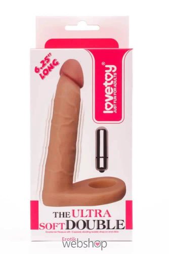 Lovetoy The Ultra Soft Double-Vibrating  2- Kettős behatolást bizosító dildó