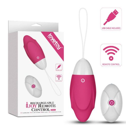 Lovetoy IJOY Wireless Remote Control Rechargeable Egg Pink 1- 10 funkciós, rózsaszín, távirnyítós vibrátor