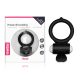 LoveToy Power Clit Cockring Black 1 - Fekete, vibrációs péniszgyűrú