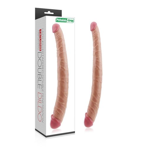 Ladykiller Tapered Double Penetration – 35,5 cm-es flexibilis kétvégű dildó, kétféle átmérővel