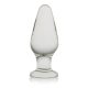 Glass Romance Anal Plug Clear - Színtelen, üveg, anál plug