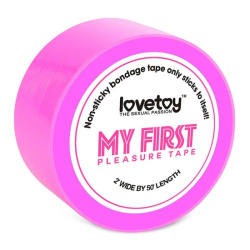Lovetoy My First Non-Sticky Bondage Tape Fuchsia - Rózsaszín, PVC kötöző