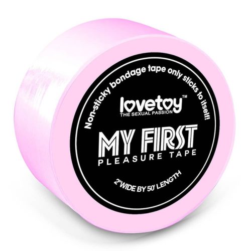 Lovetoy My First Non-Sticky Bondage Tape Pink - Rózsaszín, PVC kötöző